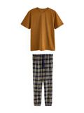 Next Pyjama lang crème / marine / bruin / donkergroen