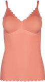 Skiny Spaghetti Top met Uitneembare Pads Sensation Roze XL