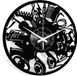 Instant Karma Clocks Wandklok van vinyl, gitaar met toetsenbord, noten van muziekinstrumenten, cadeau-idee voor muzikanten