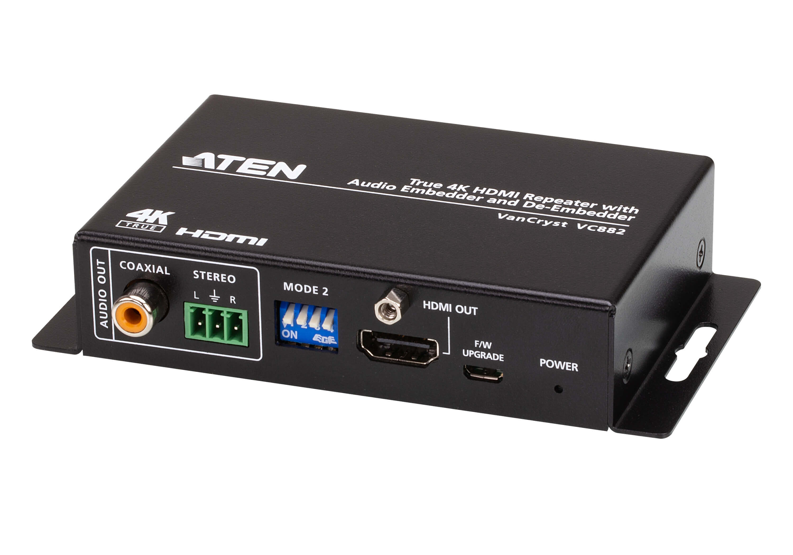 ATEN True 4K HDMI Repeater met audio-integratie en -deïntegratie