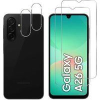 Phonillico® Samsung Galaxy A26 5G Gehard Glas met Camerabescherming [Pack 2]