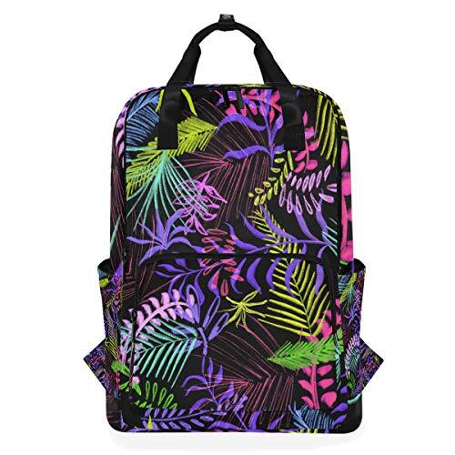 MONTOJ Travel Rugzak Cool Leaves Patroon School Rugzak