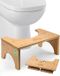 Wan GmbH Tabouret de toilette en bambou 100% naturel - 18 cm de haut - dosettes antidérapantes - pliable