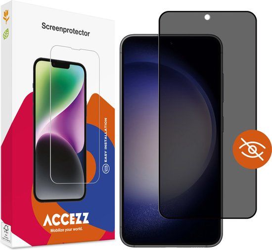Accezz Privacy Screenprotector - Gehard Glas - Samsung Galaxy S23 / S22