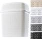 Seau cosmétique en plastique, poubelle à bascule, poubelle, seau à déchets pour salle de bain, cuisine, seau léger, seau de salle de bain, seau intérieur (10 l, blanc)