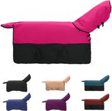vidaXL Paardendeken Roze en Zwart 75 cm Polyester