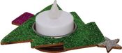 Baker Ross AX429 Houten Kerstboom Theelichthouders - Set Van 4