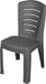 Garronda 1x Chaise de jardin, empilable, aspect rotin, anthracite, GD-0270