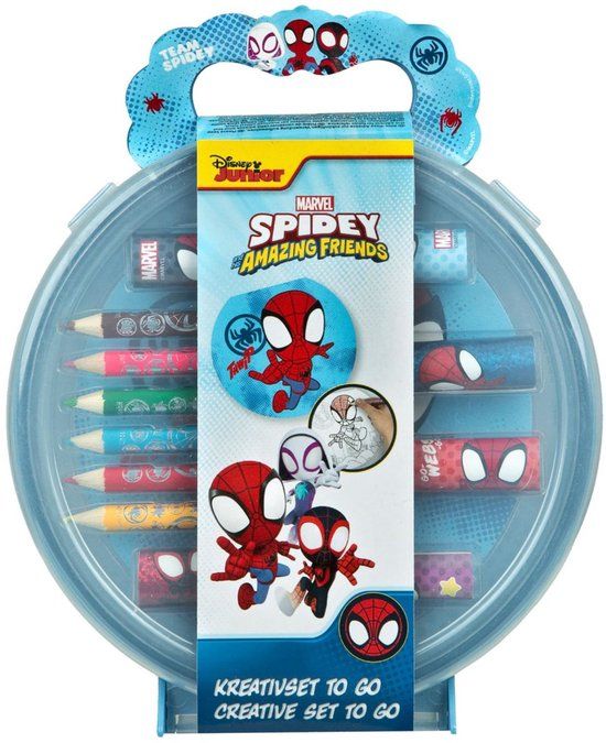 Undercover Spidey creatieve kleurset met stickers en kleurboek.