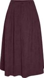 Vero Moda VMVIENNA High Waist Corduroy Midi Skirt Winetasting