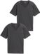 Tom Tailor T-shirt met V-hals - Heren - Maat S - Dark Grey Melange