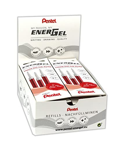 Pentel LR7-3B navulvulling voor EnerGel pennen 0,7 bal - rood - 12 x 3 stuks