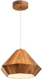 Accord Houten LED Hanglamp Diamond | 1X E27 Max 40W | Teak