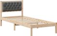 vidaXL Bedframe Donkergrijs 90 x 190 cm Massief Grenenhout