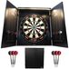 Merkloos Dartcentrum Dartbord met kast - Dartbord set met LED-verlichting - 16 g dartsets - Thuis en op kantoor