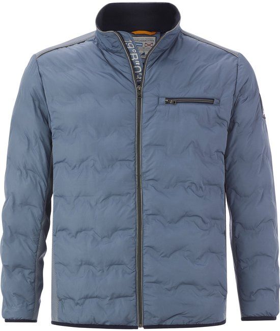 Jan Vanderstorm heren Donsjack - 56 - blauw - Plus Size