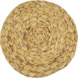 Krumble Placemat - Rotan placemat - Onderlegger - Tafelbeschermer - Tafeldecoratie - Geweven - Rond - Diameter 30 cm - Lichtbruin