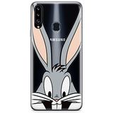 ERT GROUP mobiel telefoonhoesje voor Samsung A20S origineel en officieel erkend Looney Tunes patroon Bugs 001 optimaal aangepast aan de vorm van de mobiele telefoon, gedeeltelijk bedrukt