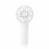 wonderlamp Bris Handventilator, wit, 3 snelheden, laadindicator en oplaadbare accu, compacte mini-ventilator, ideaal voor op reis
