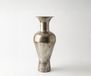 Aurum Vase Medora B25 x T25 x H60 cm Métal Platine Fait main