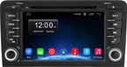 Android autoradio met 7-inch scherm, CD-speler, 32GB opslag, geschikt voor Audi A3 8P, met navigatie, stuurwielbediening, Bluetooth, RDS, WIFI, DSP en GPS/DAB+