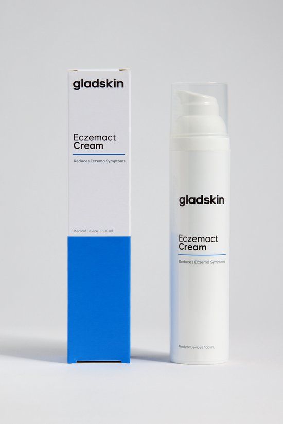 Gladskin Eczeem Crème - 100 ml - Vermindert Eczeem Symptomen - Dermatologisch Getest