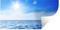 StickerSnake Muursticker - Zee - Zon - Lucht - 160x80 cm - Multicolor