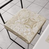 PETTI Artigiani Italiani - Zitkussen voor keukenstoel met elastiek, 2 stuks, stoelhoezen van microvezel met elastiek, stoelkussen met veer, design Vietri taupe, 100% Made in Italy