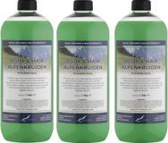 Claudius Cosmetics B.V. Body & Hair Alpenkruiden 1 liter - set van 3 stuks - 2 in 1 voor lichaam en haar.