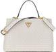 GUESS Handtas Schoudertas Lisbet Woven Handbag Stone Crème