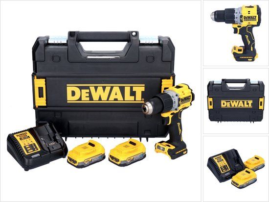 DeWALT DCD805E2T Compacte Accu Klop-/schroefboormachine 18V XR 1.7Ah POWERSTACK in TSTAK