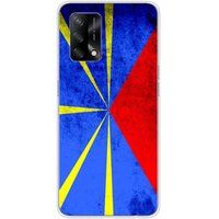 Oppo Siliconen hoesje compatibel met Oppo A74 4G Reunion Flag