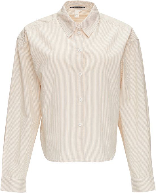 Q/S by s.Oliver gestreepte blouse beige/ecru