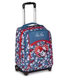 Seven Minnie Big Trolley voor vaste school, denimblauw, 2-in-1, dubbel gebruik, trolley en rugzak, basisschool, meisjes, Blauwe Denim, Blu Denim, Casual