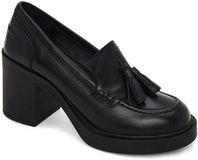 DERIMOD Blokhak Plateau Loafers Leren Blokhak Plateau Loafers