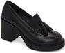 DERIMOD Blokhak Plateau Loafers Leren Blokhak Plateau Loafers