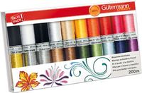 Gutermann Borduurgarenset 20 kleuren Polyester/Viscose