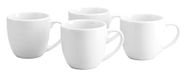 Creatable, 24987, serie Bistrot wit, 4-delige serviesset voor 4 personen, koffiebekerset van porselein, vaatwasser- en magnetronbestendig, Made in Europe