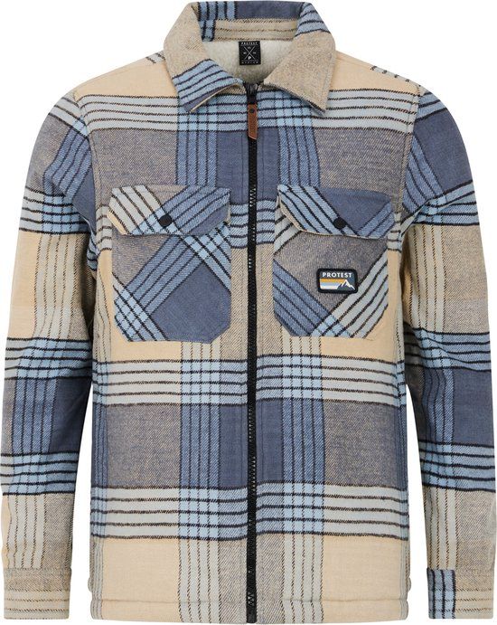 Protest Prtshift Shacket Heren Overshirt Bamboo Beige