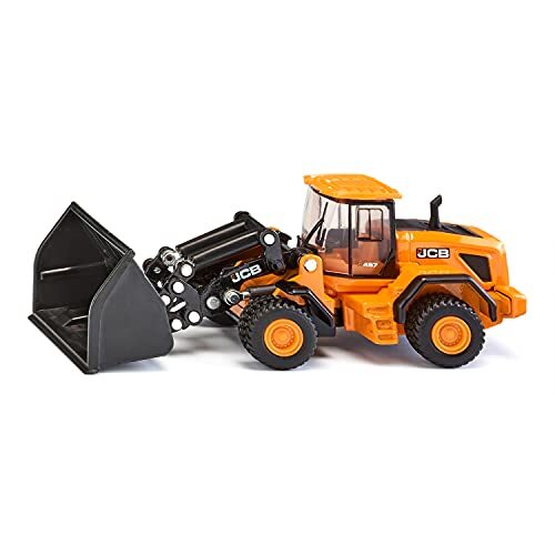 SIKU 1789, JCB 457 Shovel, 1:87, metaal/kunststof, geel/zwart, scharnierend koppelstuk, beweegbare graafbak