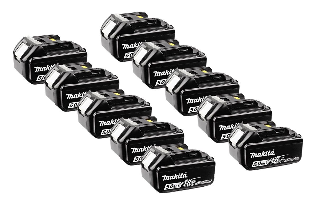Makita BL1850B 18V Li-Ion Battery - 5.0Ah (10 Pack)