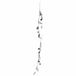 Kerstdecoratietak XMas Garden Kerstdecoratietak zilver met dennenappels en bessenolie. 120 cm