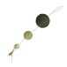 Bobby Plume Krabpaal kattenspeelgoed van gerecycled touw, met ballen en veren, om op te hangen, groen, 55 x 12 cm