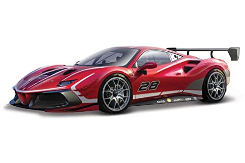 Burago - May Cheong Group-BBURAGO-1/43 Ferrari Racing 488 Challenge Evo 2020 rood voertuig voor kinderen vanaf 3 jaar - 36309, 36309, rood