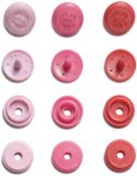 Prym ColorSnaps Mini drukknopen, roze, 9 mm, 36 stuks