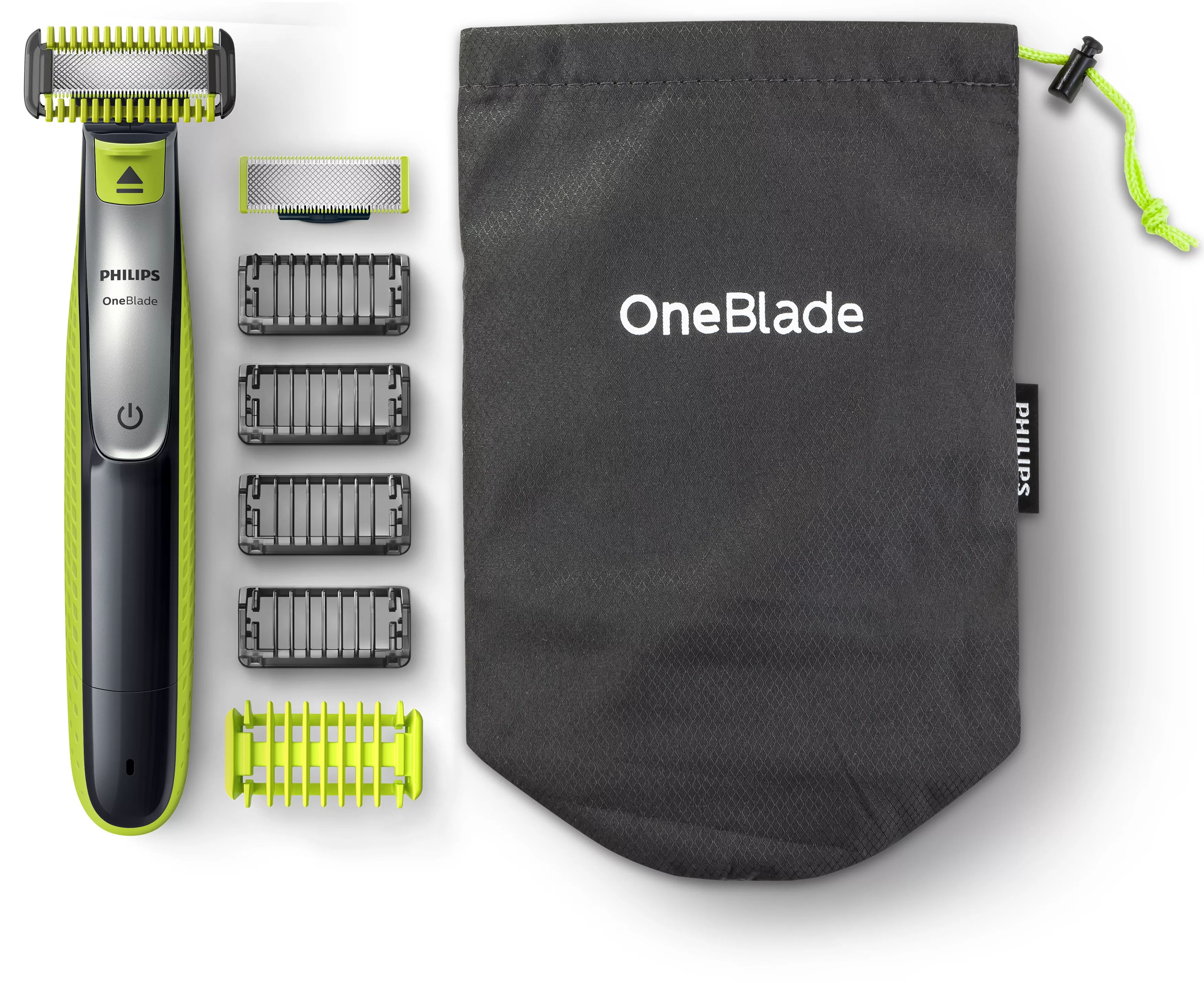 Philips OneBlade Face + Body QP2630/30 - Trimmer, Shaver & Styler - Charcoal/Lime