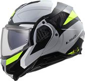 LS2 FF910 Advant II Triple Licht Grijs Systeemhelm - Maat XL - Helm