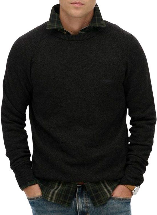 Superdry Wool Blend Jumper Sweater Heren - Maat S