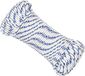 vidaXL Multifunctioneel touw 5 mm 250 m Wit en Blauw PP