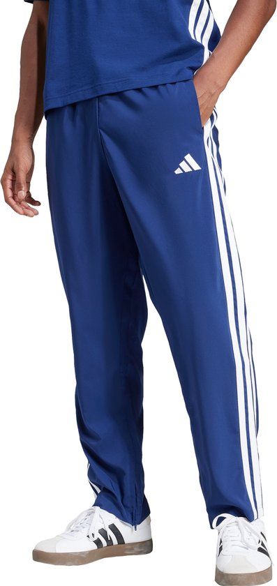 Adidas Sportswear Essentials 3-Stripes Stanford Open Hem Broek Heren Blauw M